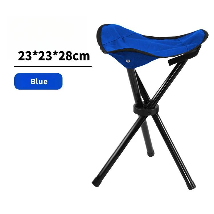Portable Outdoor Folding Triangular Stool for Fishing and Camping