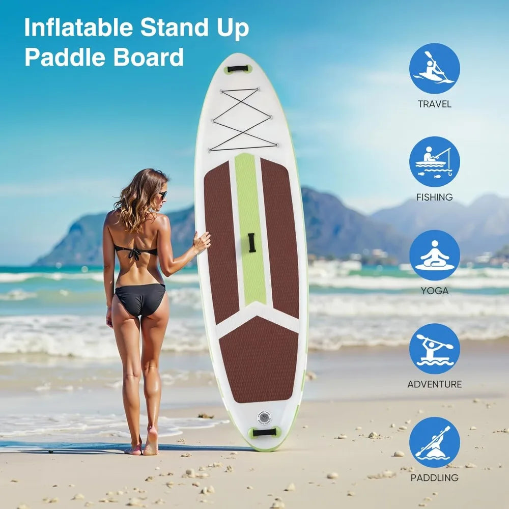Sweetcrispy Inflatable Stand Up Paddle Board With Premium Accessories